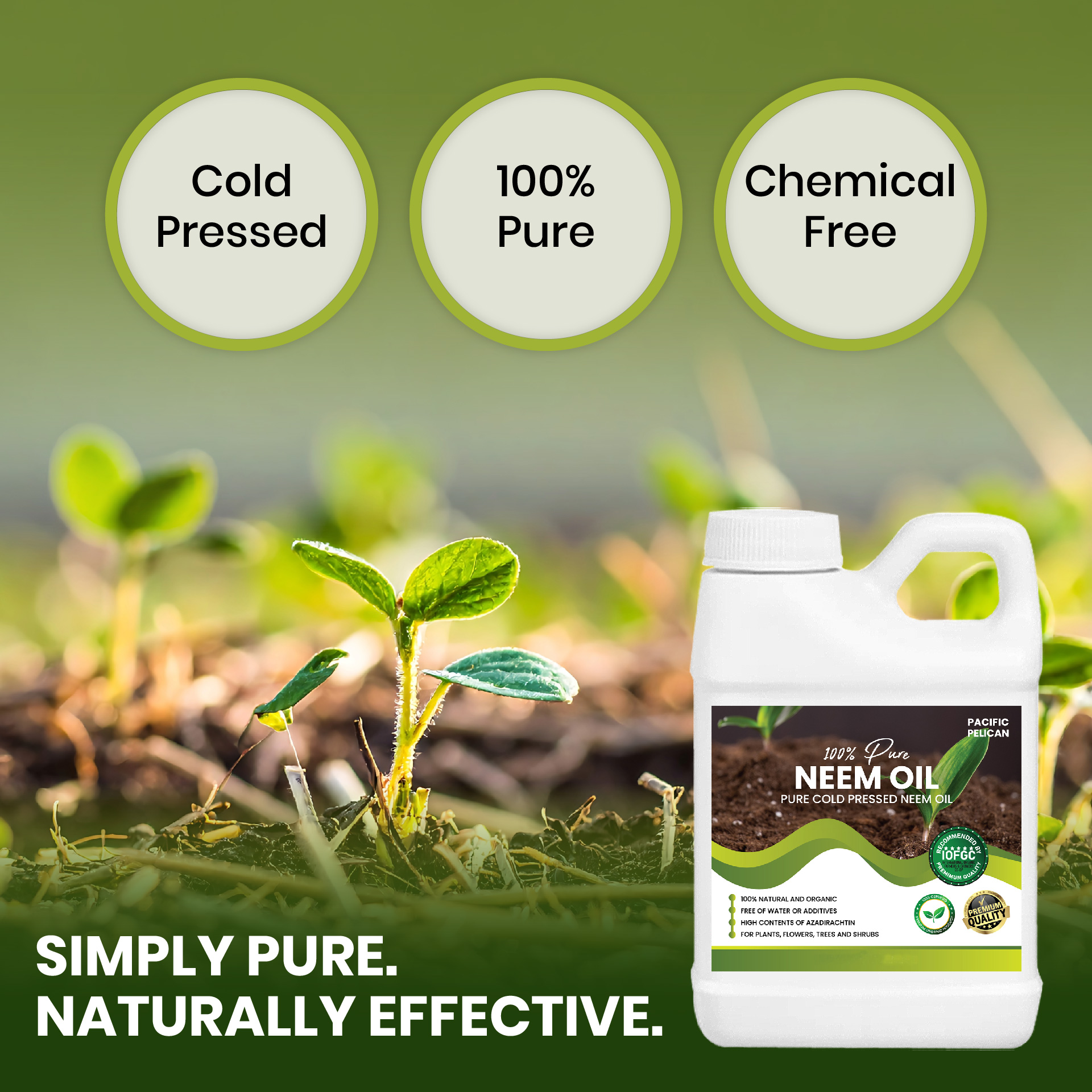 Pacific Pelican 100% Pure Cold Pressed Neem Oil – Multipurpose Natural Oil for Indoor & Outdoor Use - Image 4